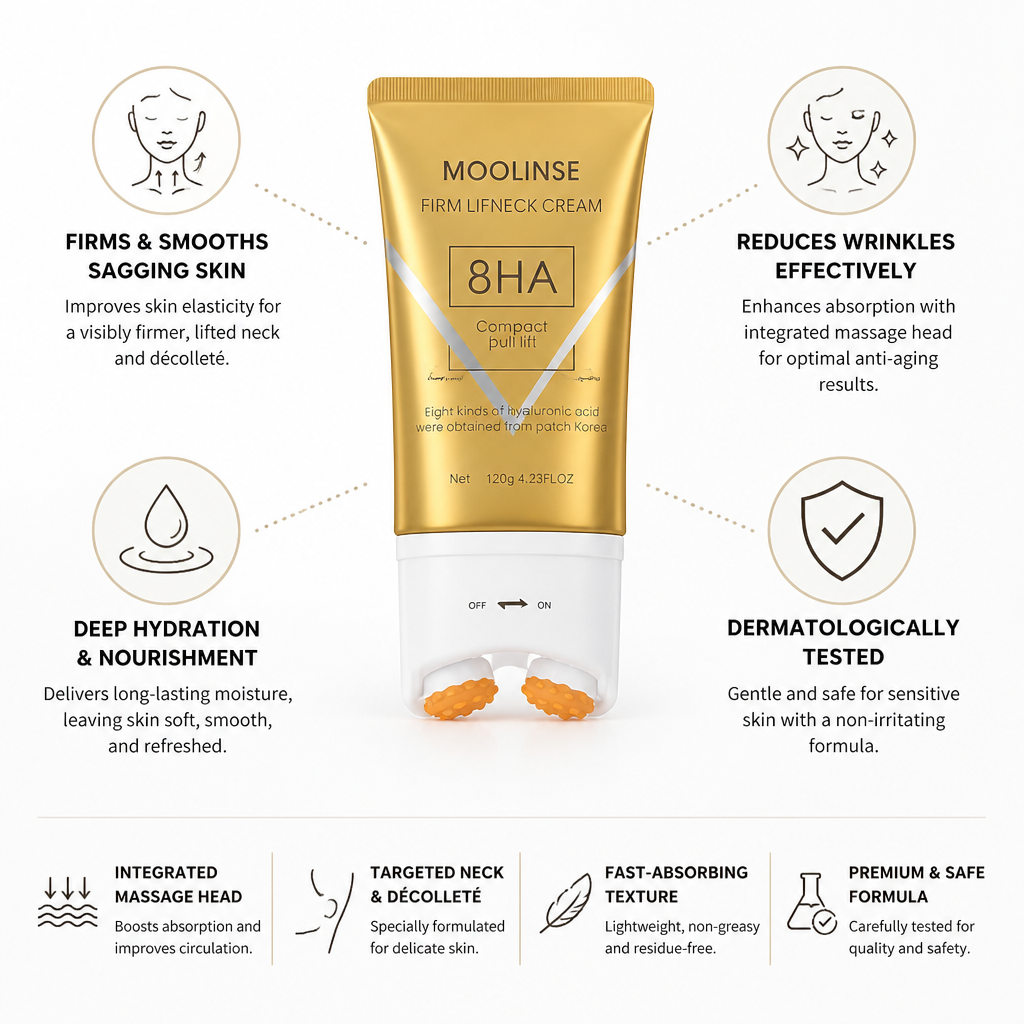 Neck Cream Integrated Massage Head Firming & Hydrating