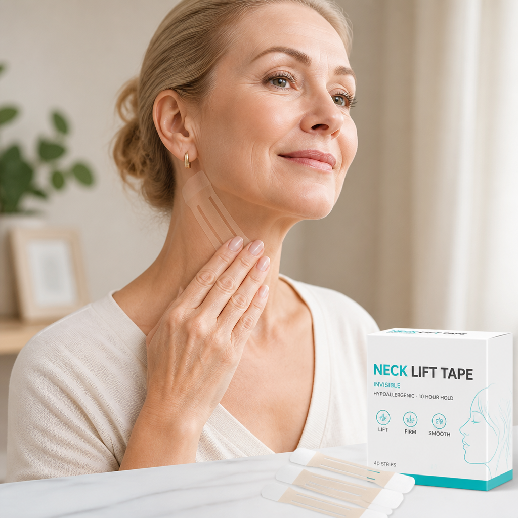 Neck Lift Tape Invisible Hypoallergenic 10 Hour Hold