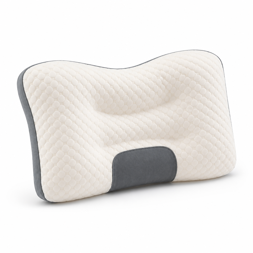 Neck Pillow Ergonomic Contoured Breathable & Hypoallergenic Washable Cover