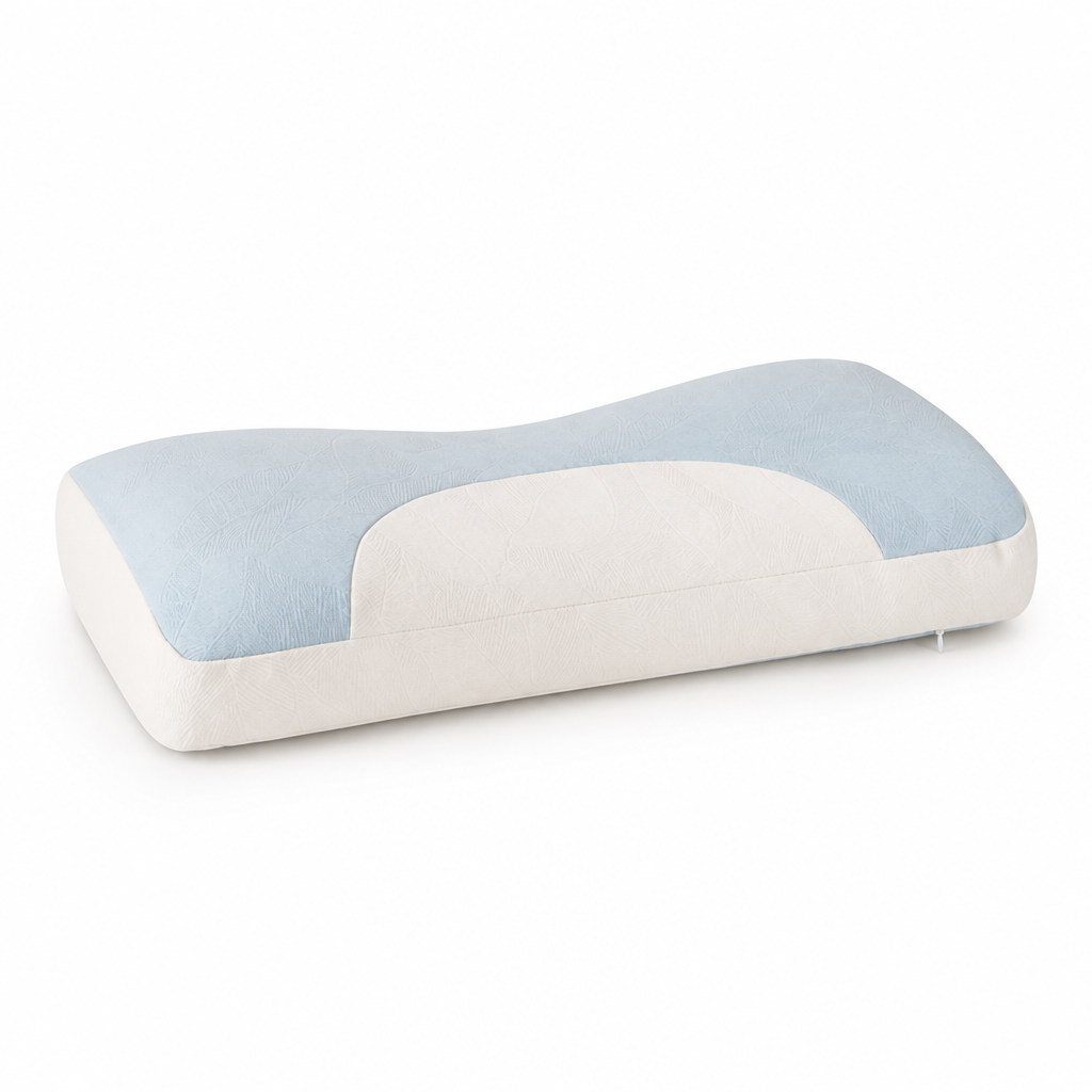 Neck Roll Pillow Ergonomic Contour Pressure-Relief Hypoallergenic