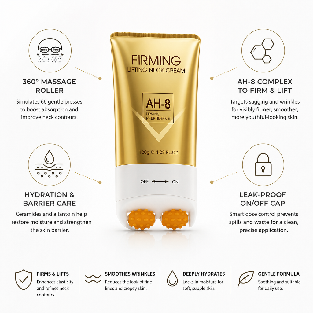 Neck Sculpting Cream 360 Degree Roller Firming & Hydration