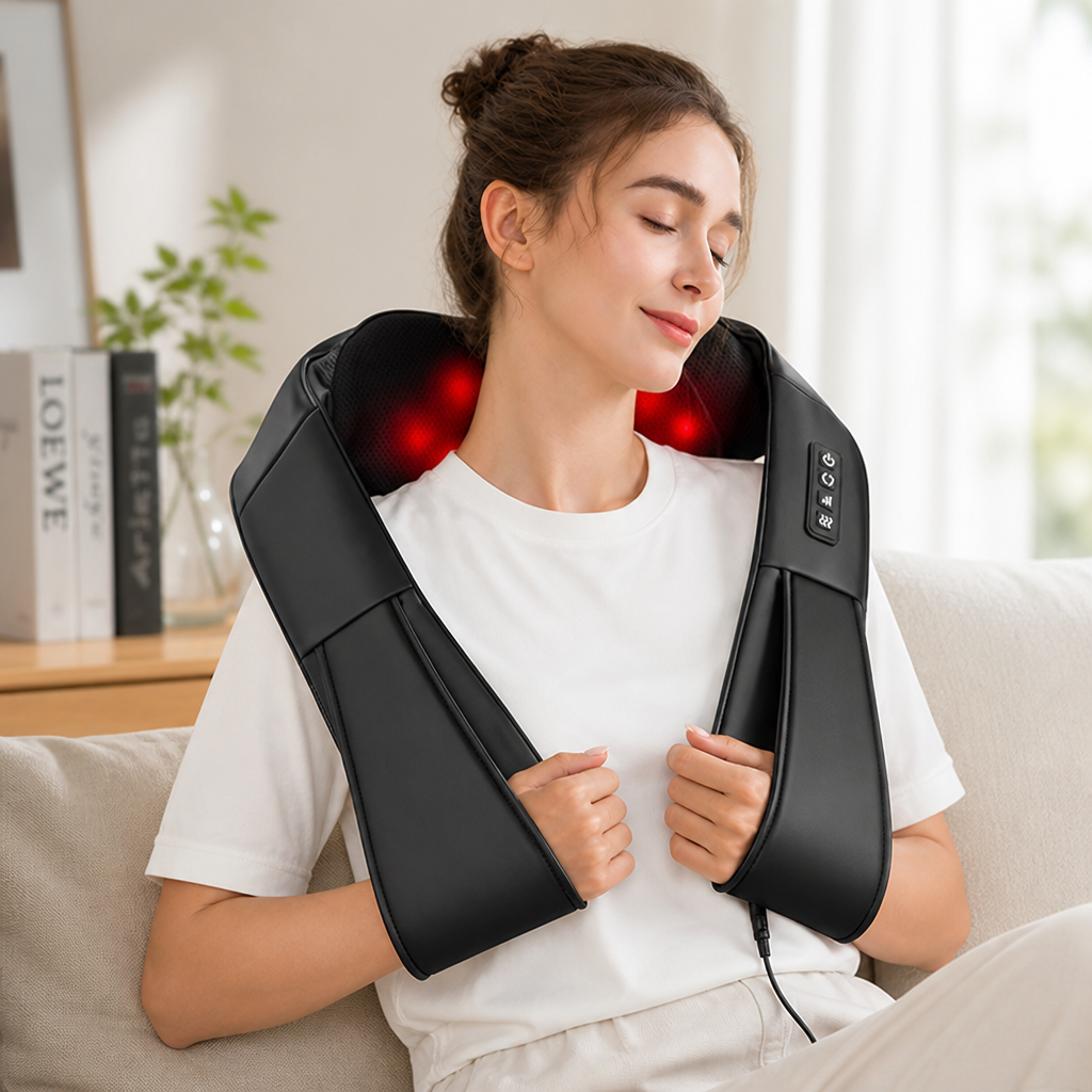Neck & Shoulder Massager Adjustable Intensity Cordless