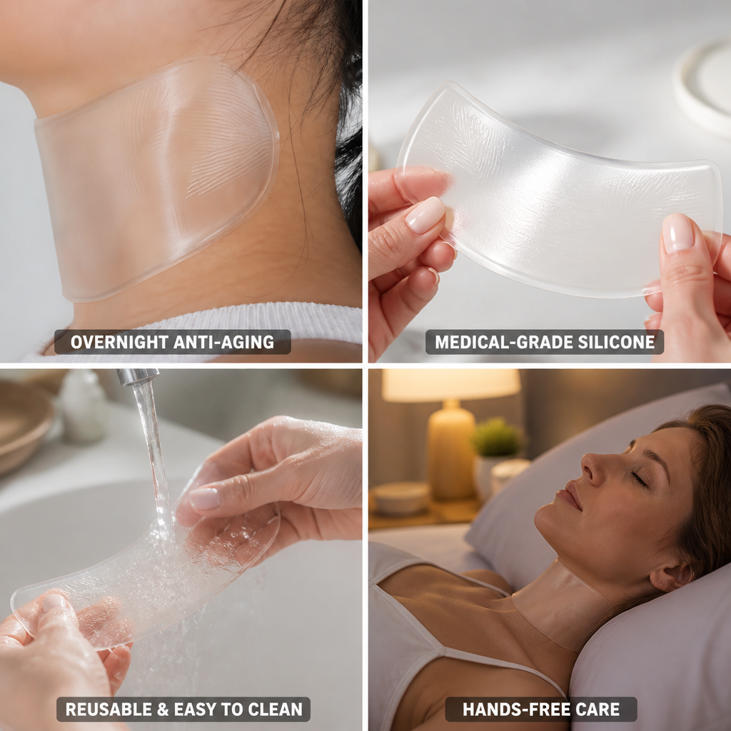 Neck Smoothing Pad Medical-Grade Silicone Overnight Anti-Aging