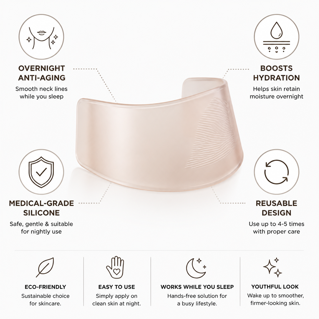 Neck Smoothing Pad Medical-Grade Silicone Overnight Anti-Aging