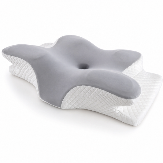 Neck Support Pillow Ergonomic Contour Breathable Hypoallergenic Removable Cover