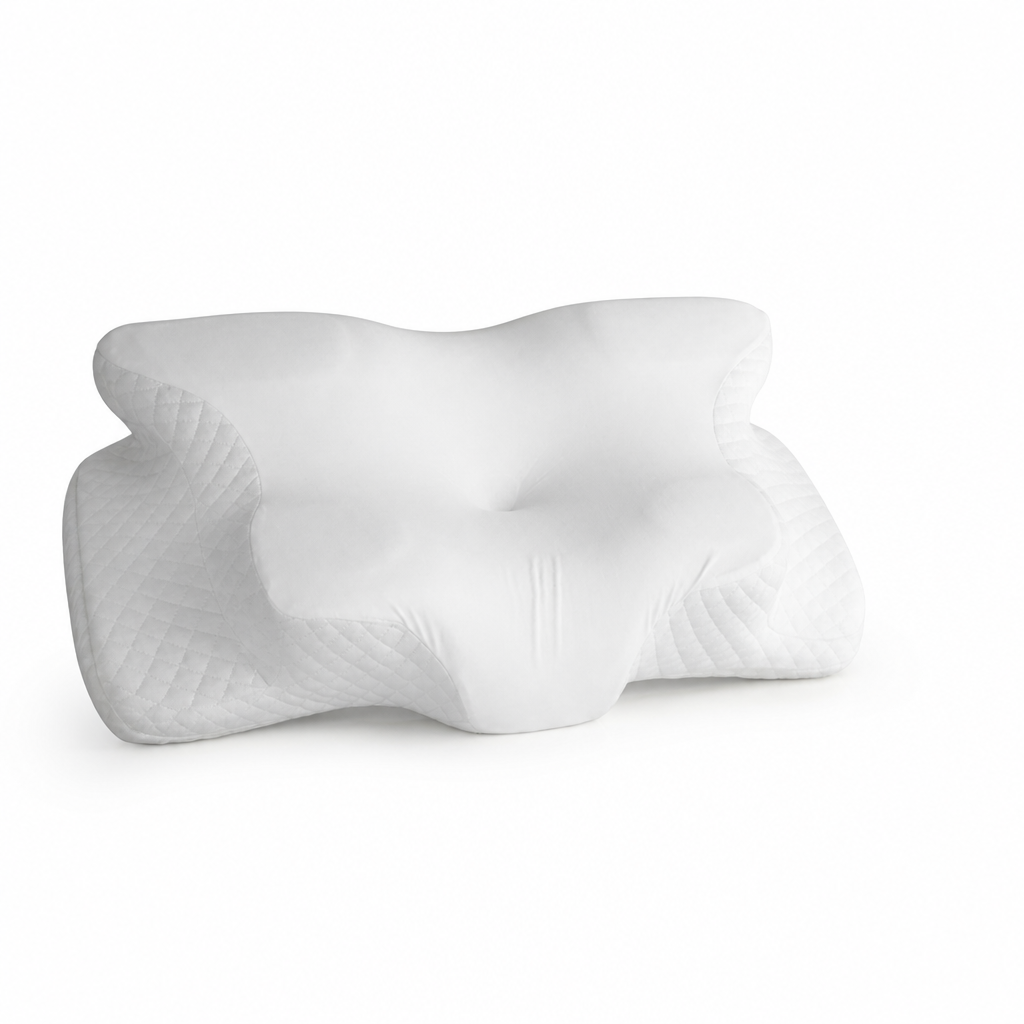 Neck Support Pillow Ergonomic Contour Breathable Hypoallergenic Removable Cover