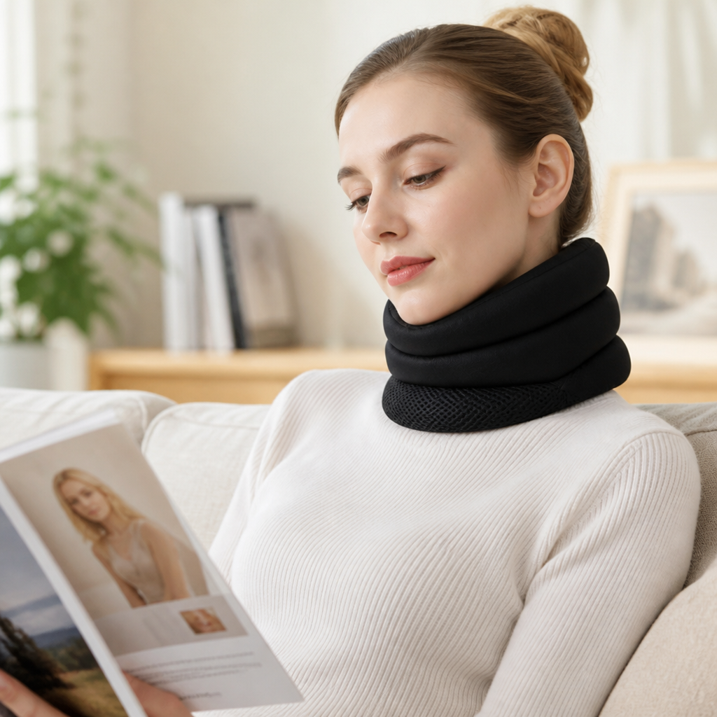 Neck Support Pillow Ergonomic Memory Foam Reduces Snoring