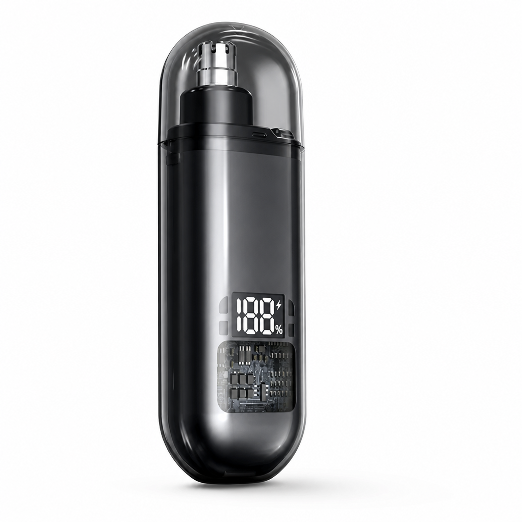 Nose Hair Trimmer Rounded Blade Waterproof USB Type-C