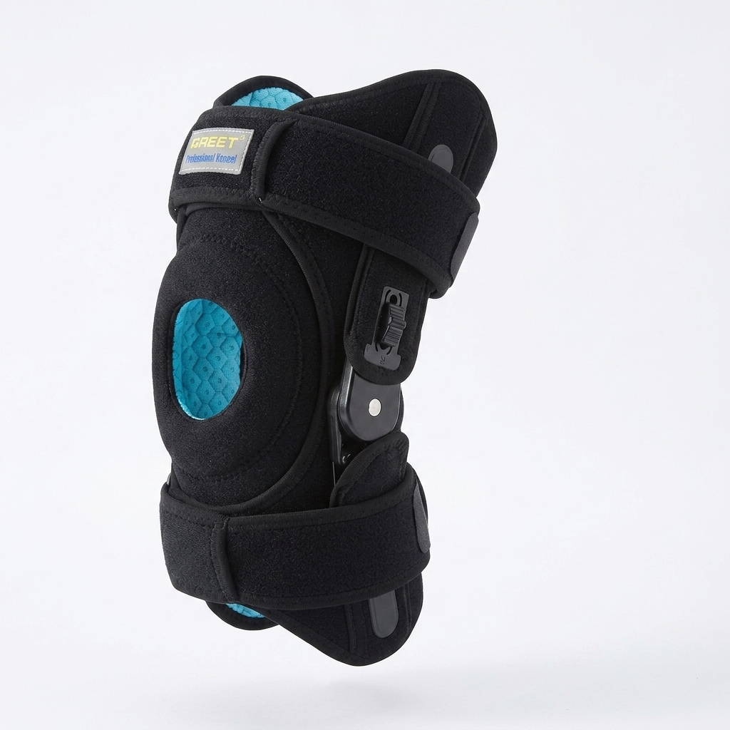 Open Patella Knee Brace With Reinforced Side Stabilizers