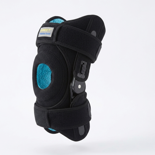 Open Patella Knee Brace With Reinforced Side Stabilizers