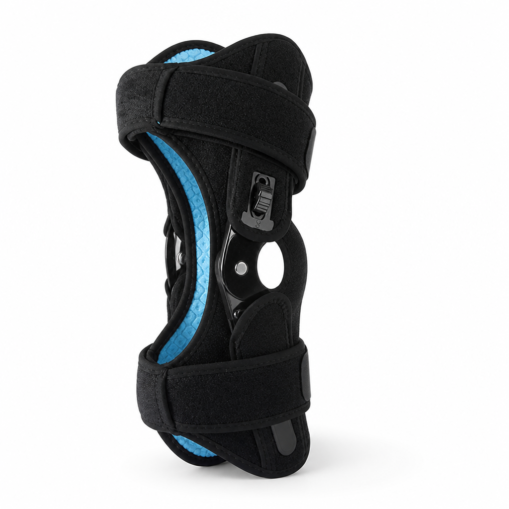 Open Patella Knee Brace With Reinforced Side Stabilizers