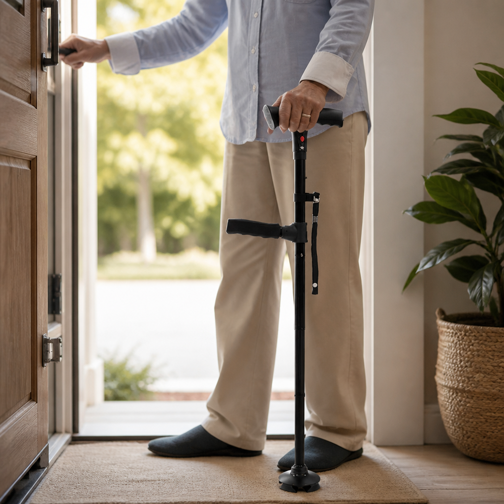 Opvouwbare Zelfstaande Geleidelijke Wandellamp Met Dubbele Handgreep