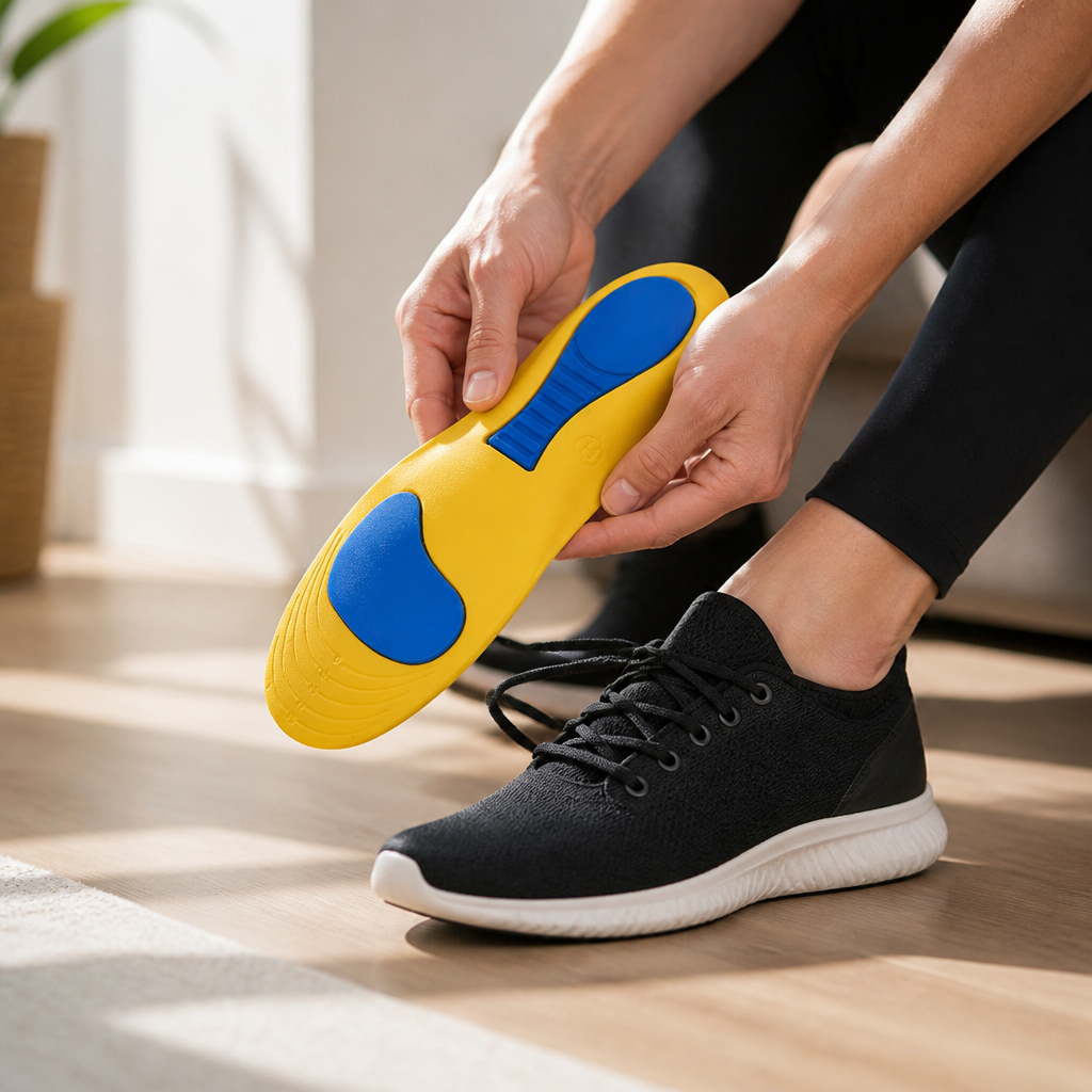 Orthopedic Insoles Heel & Arch Support Moisture-Wicking Non-Slip Base
