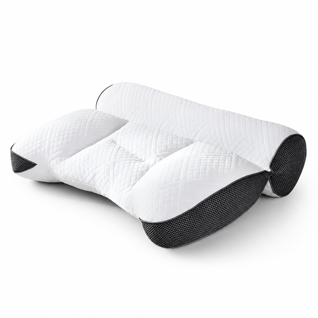 Orthopedic Neck Pillow Contoured Ergonomic Memory Foam Removable Cover