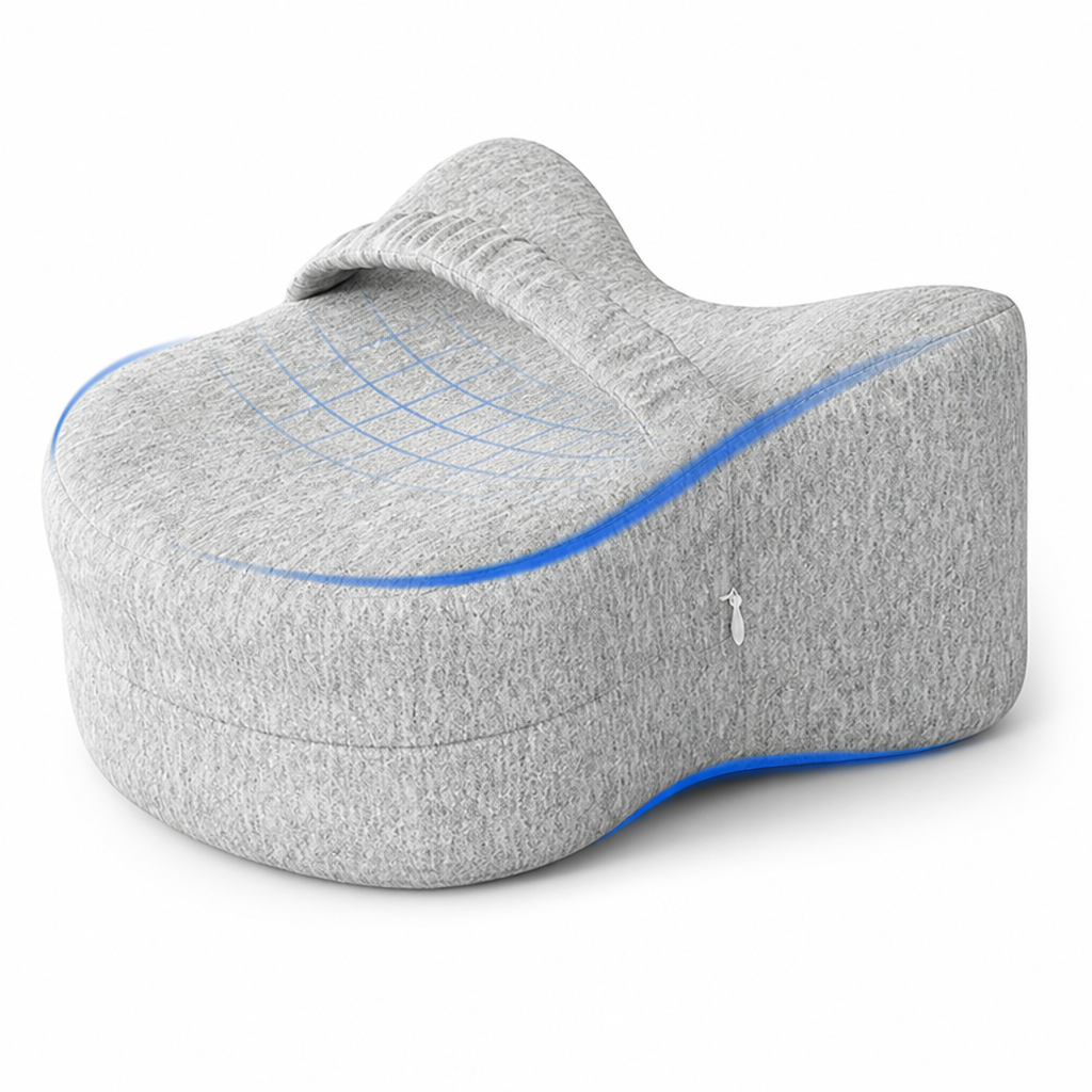 Orthopedic Pillow Ergonomic Contour Includes Knee Pillow
