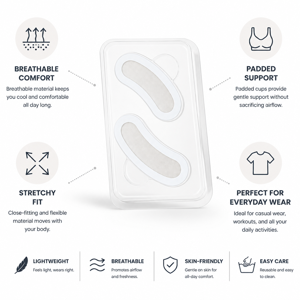 Padded Top Breathable Supportive Close-Fitting