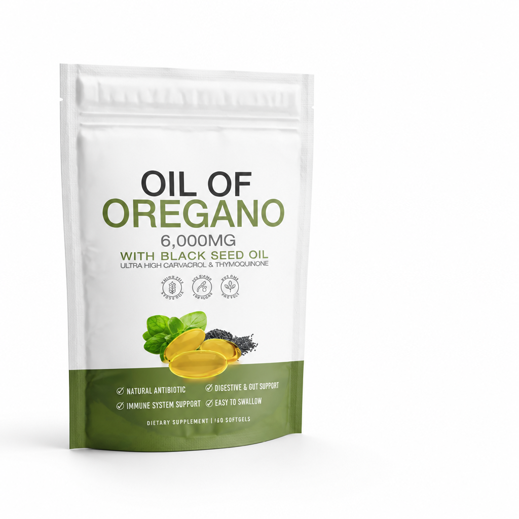 Parasite Cleanse Supplement Oregano Oil & Black Seed 60 Pills