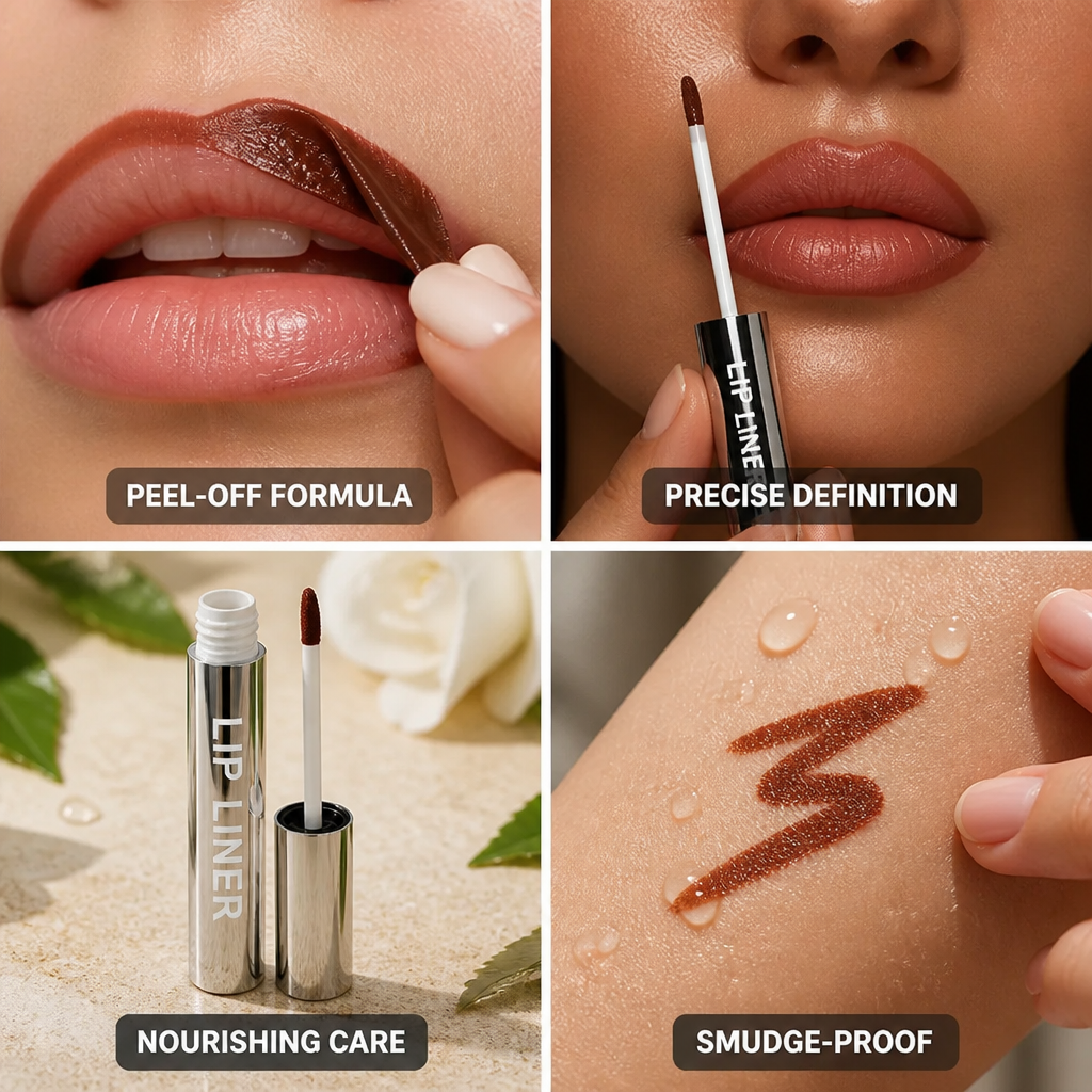 Peel-Off Lip Liner Long-Lasting Smudge-Proof Hyaluronic Acid