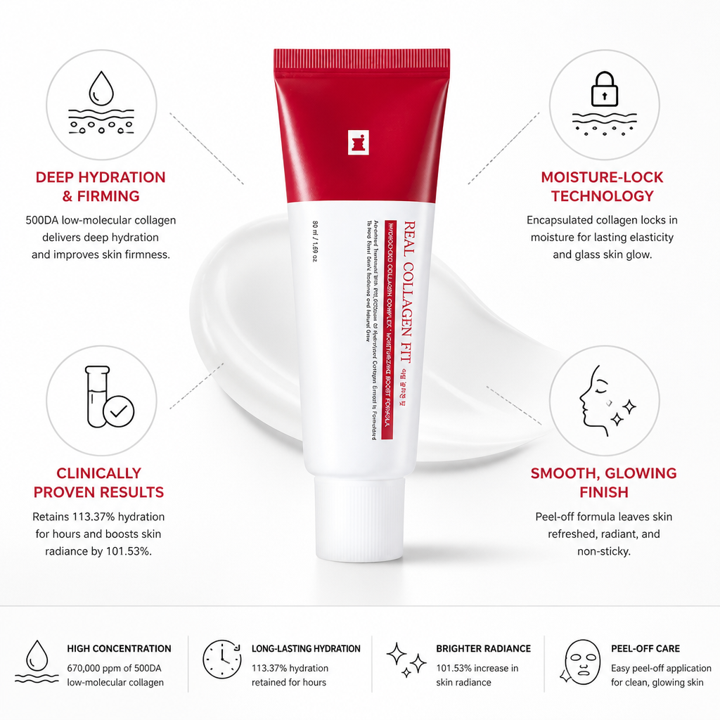 Peel-Off Mask 500DA Low-Molecular Collagen Hydrating & Firming