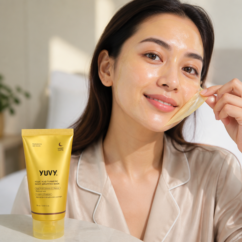 Peel-Off Mask Overnight Brightening Kojic Acid & Marine Collagen