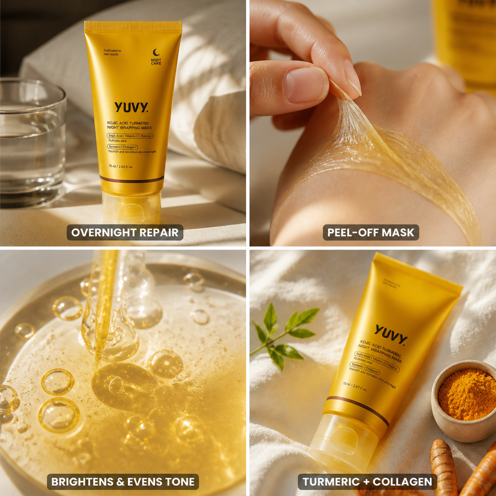 Peel-Off Mask Overnight Brightening Kojic Acid & Marine Collagen