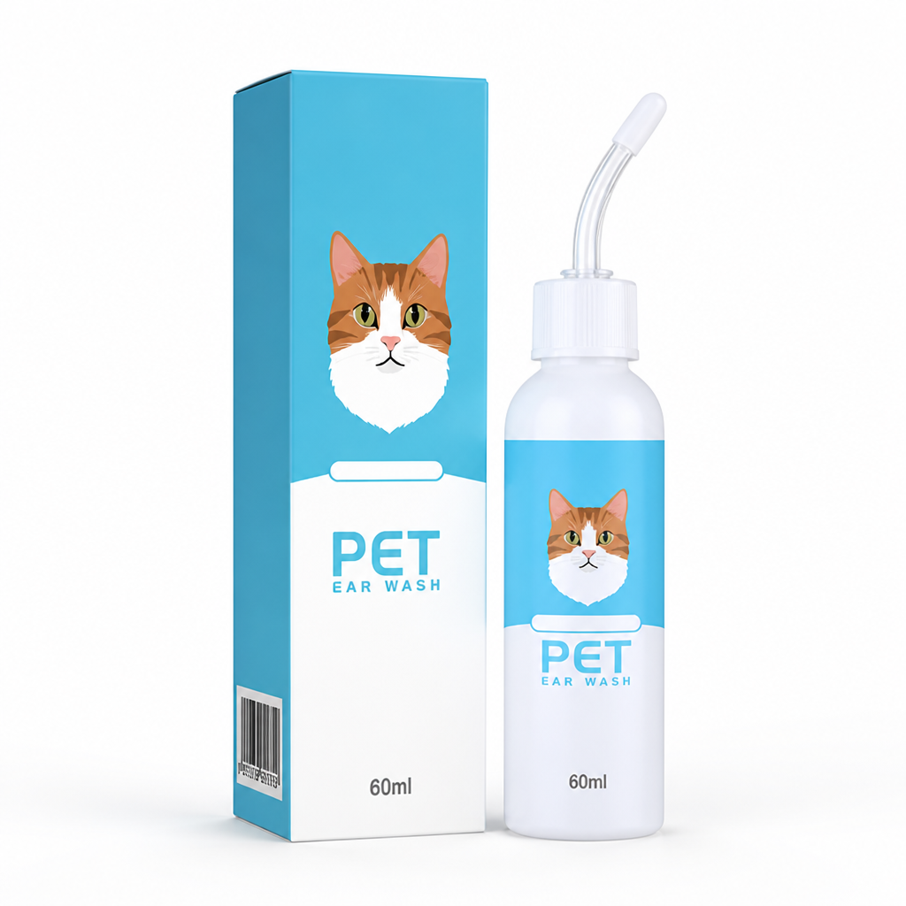 Pet Ear Cleaner Soothing Botanical Formula Flexible Silicone Tip