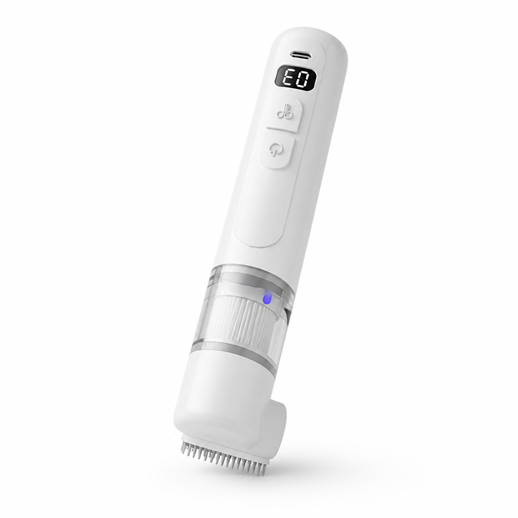 Pet Groomer 2-in-1 Suction & Stainless Steel Comb Rechargeable