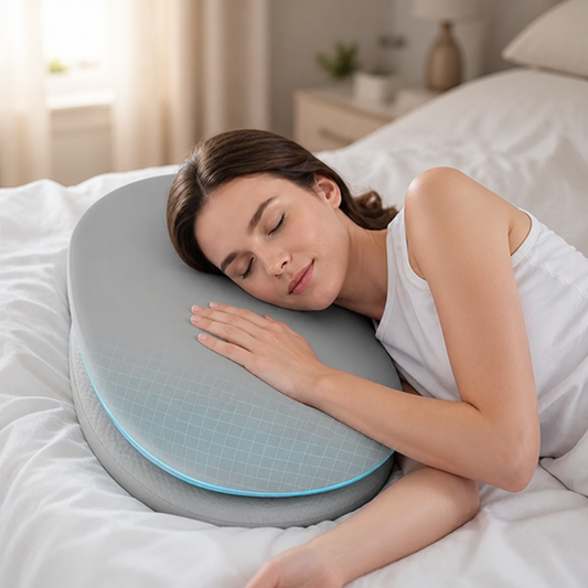 Pillow Contoured Memory Foam Cooling Removable Cover