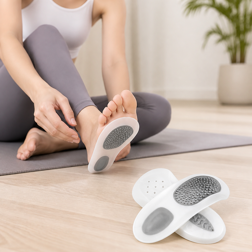 Plantar Fasciitis Insoles Arch Support Shock-Absorbing Foam