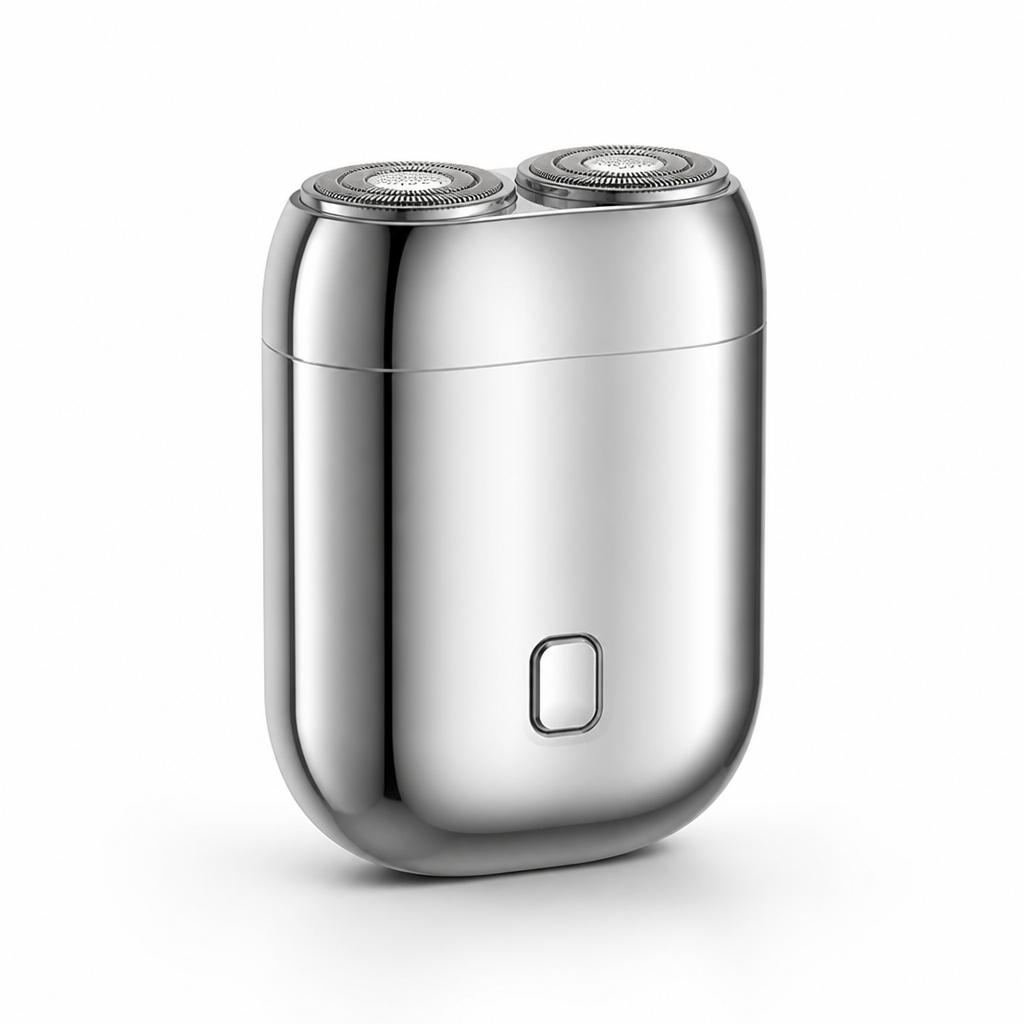 Pocket Electric Shaver Stainless Steel Foil USB Rechargeable 60-Min Runtime