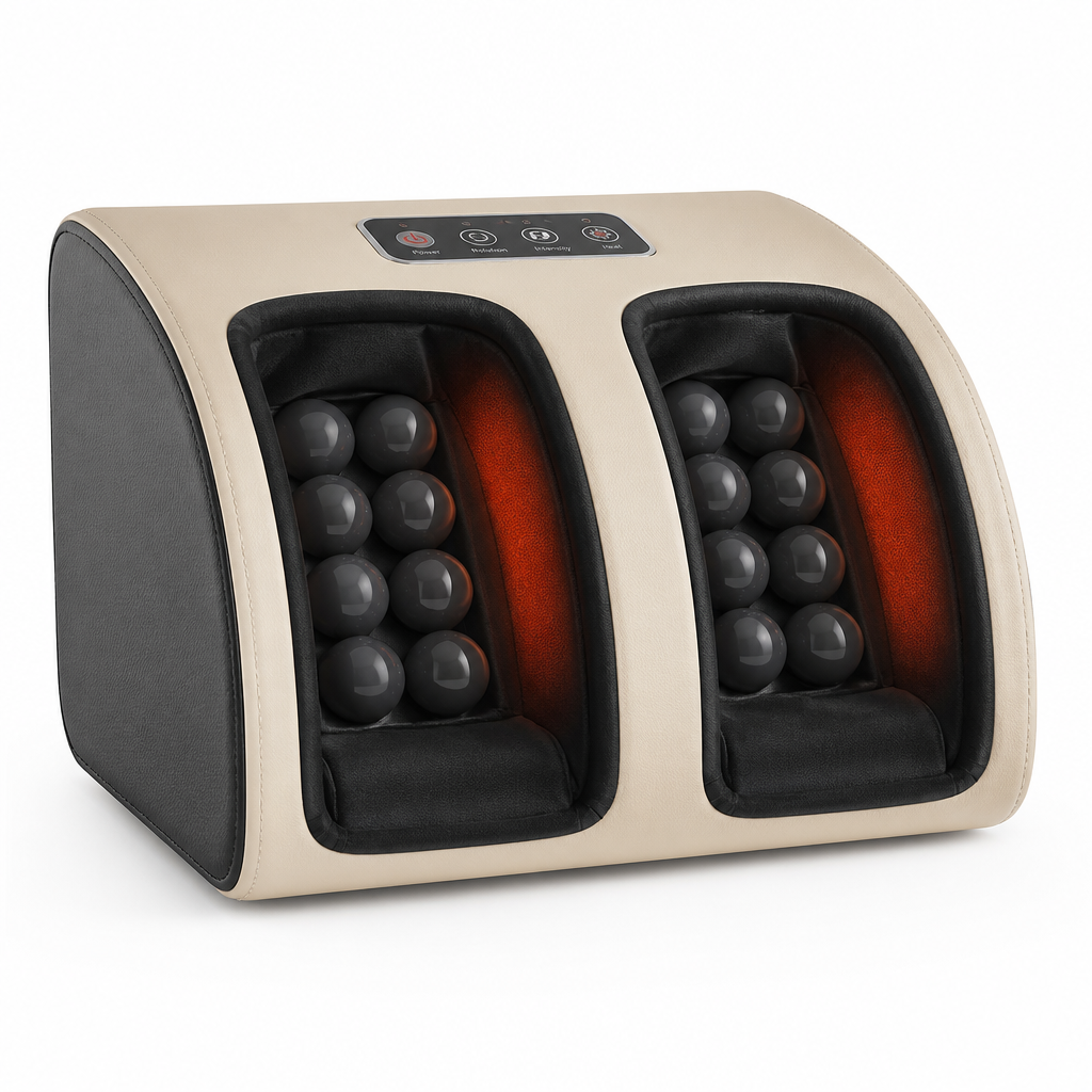 Portable Shiatsu Kneading Foot Massager With Heat (12 3D Massage Nodes)