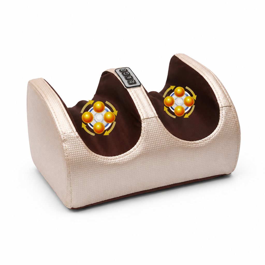 Portable Shiatsu Kneading Foot Massager With Heat (12 3D Massage Nodes)