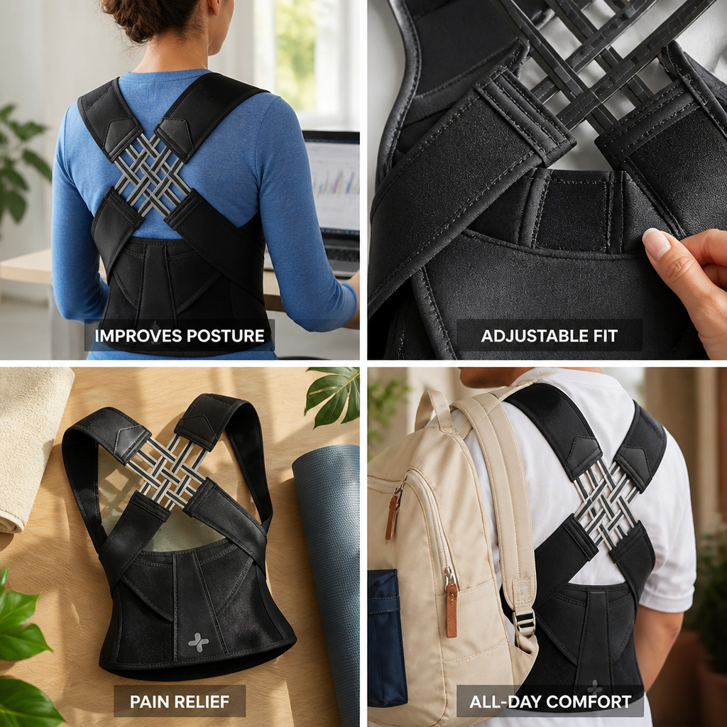 Posture Corrector Adjustable Back Support