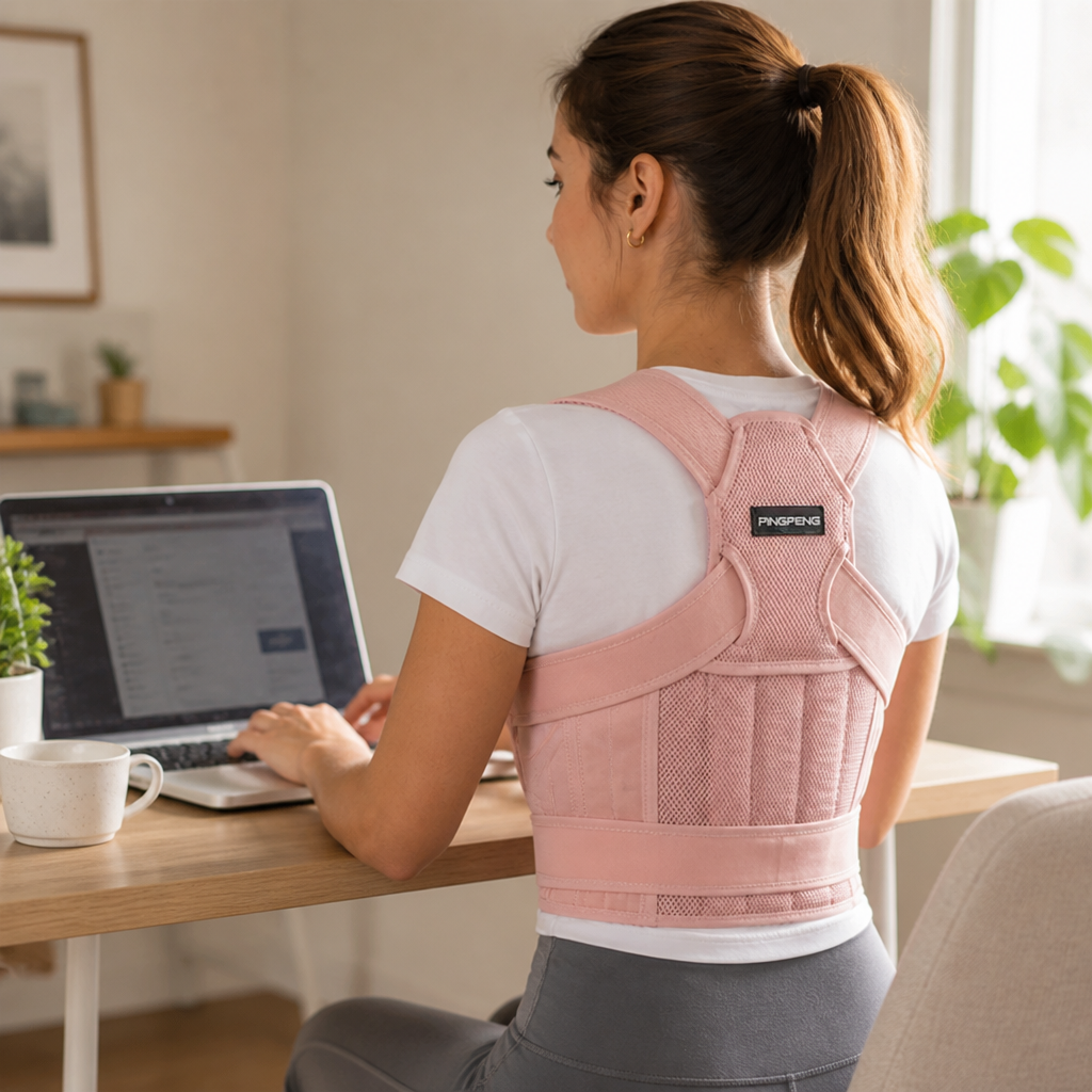 Posture Corrector Adjustable Breathable Upper Back Support