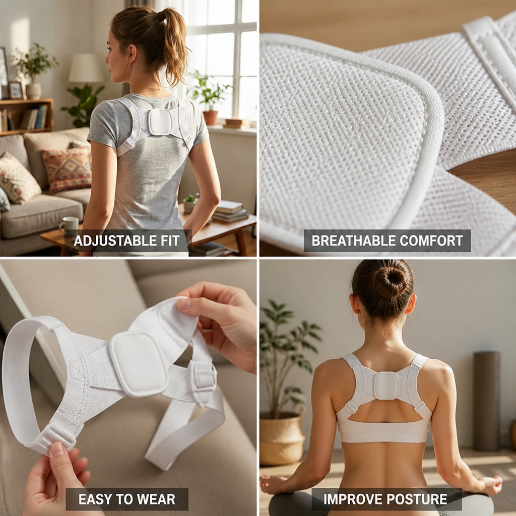Posture Corrector Adjustable Invisible Back Support