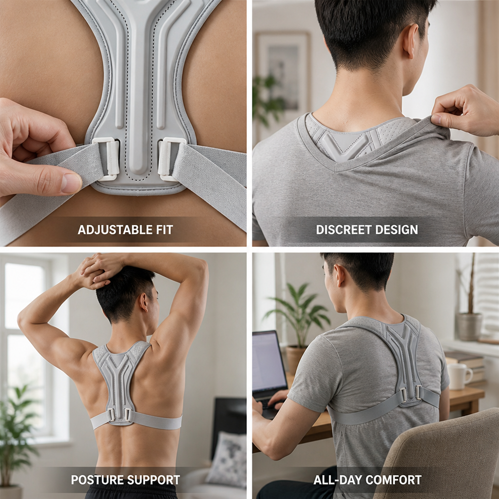Posture Corrector Invisible Adjustable Shoulder & Back Support