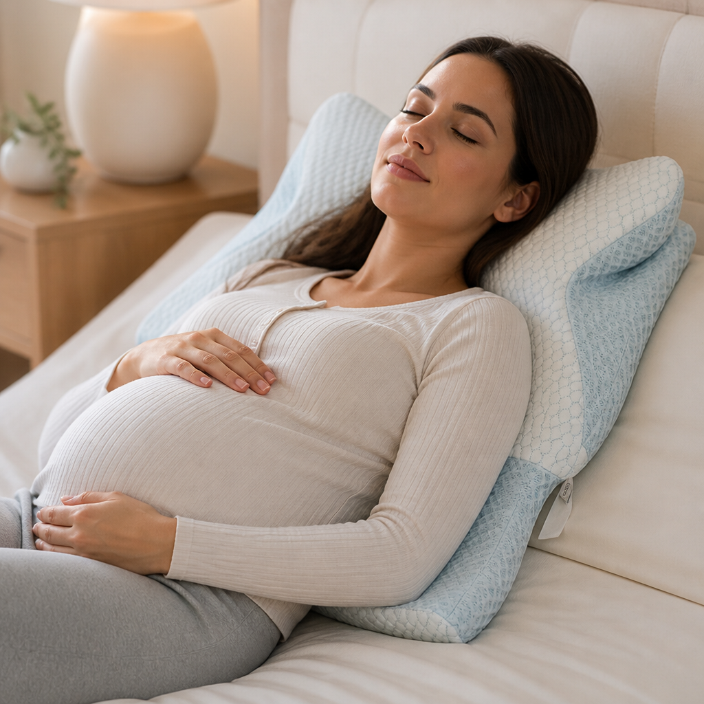 Pregnancy Nursing Pillow Ergonomic Neck & Head Support Breathable