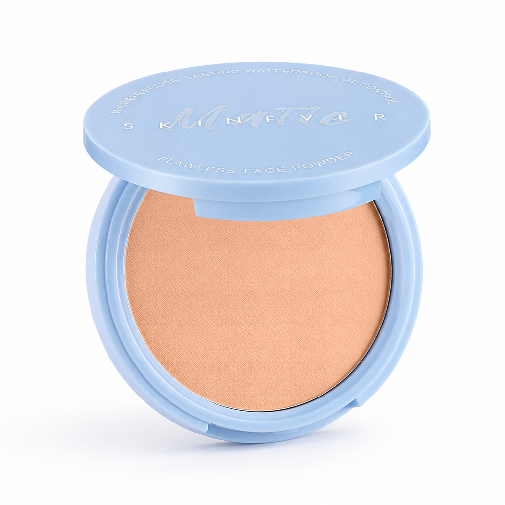 Pressed Powder Compact Waterproof Matte Finish & Oil Control