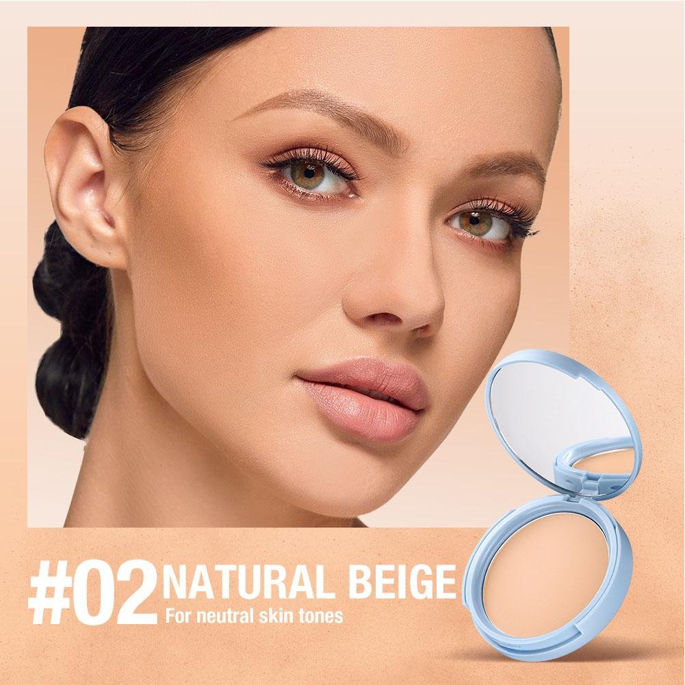 Pressed Powder Compact Waterproof Matte Finish & Oil Control