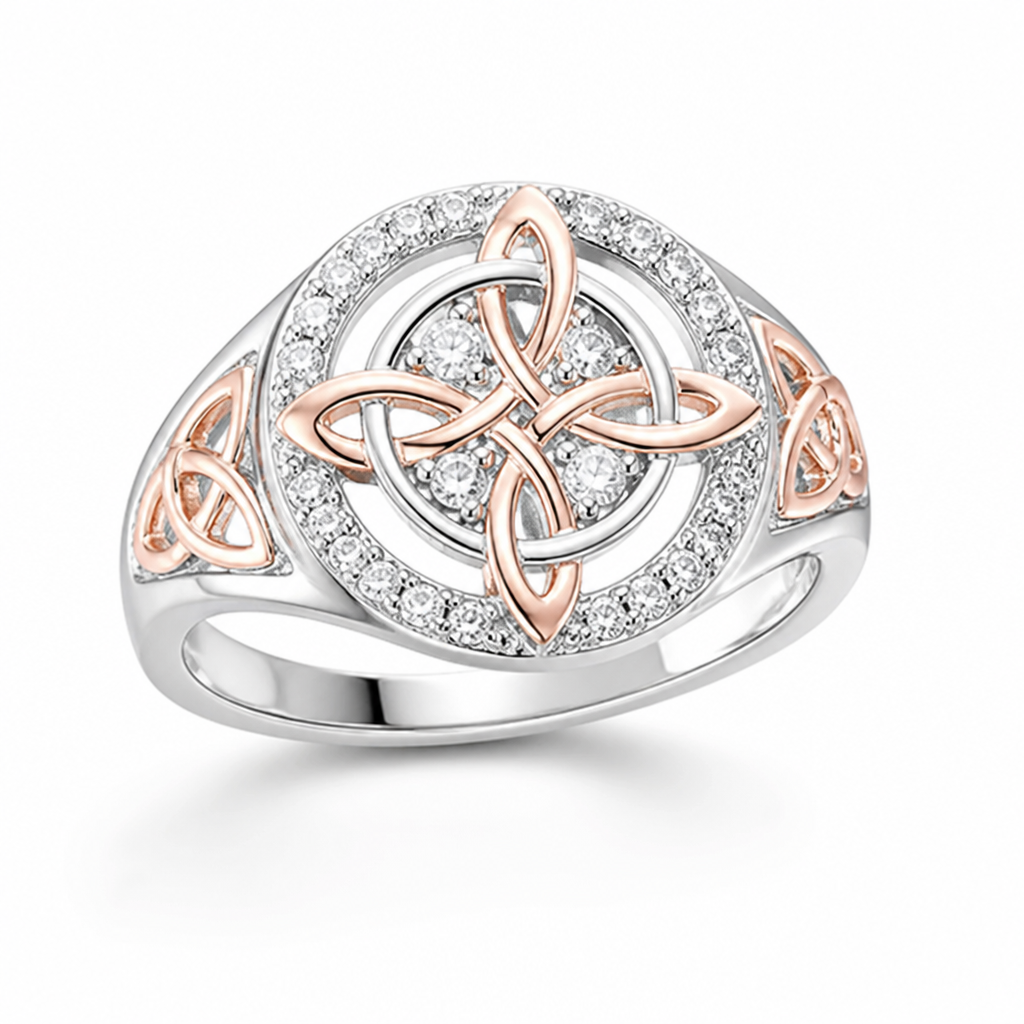 Ring Return-Knot Sterling Silver Rose-Gold Plated