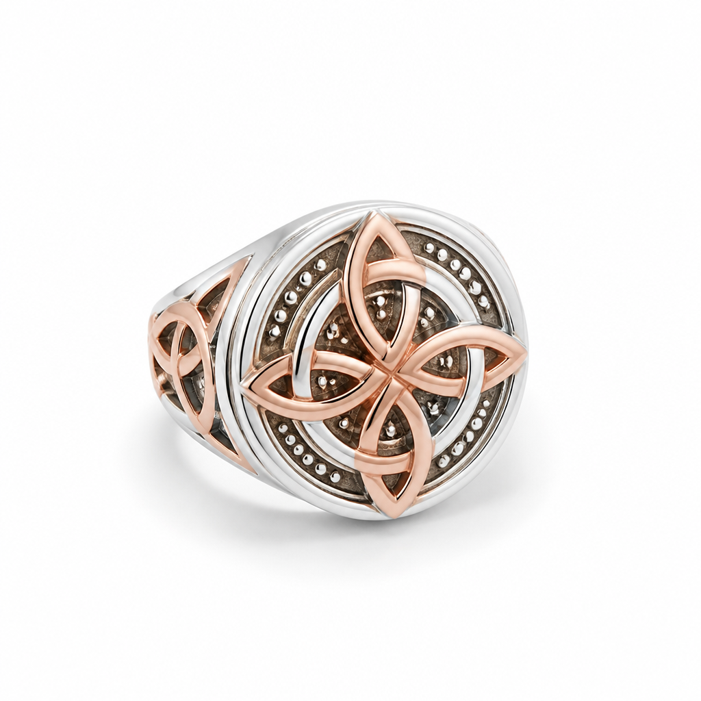 Ring Return-Knot Sterling Silver Rose-Gold Plated