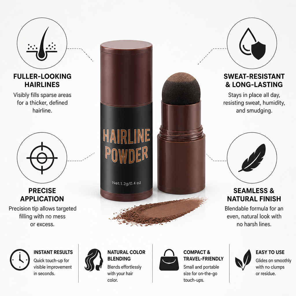 Root Touch-Up Powder Stick Precision Tip & Sweat-Resistant