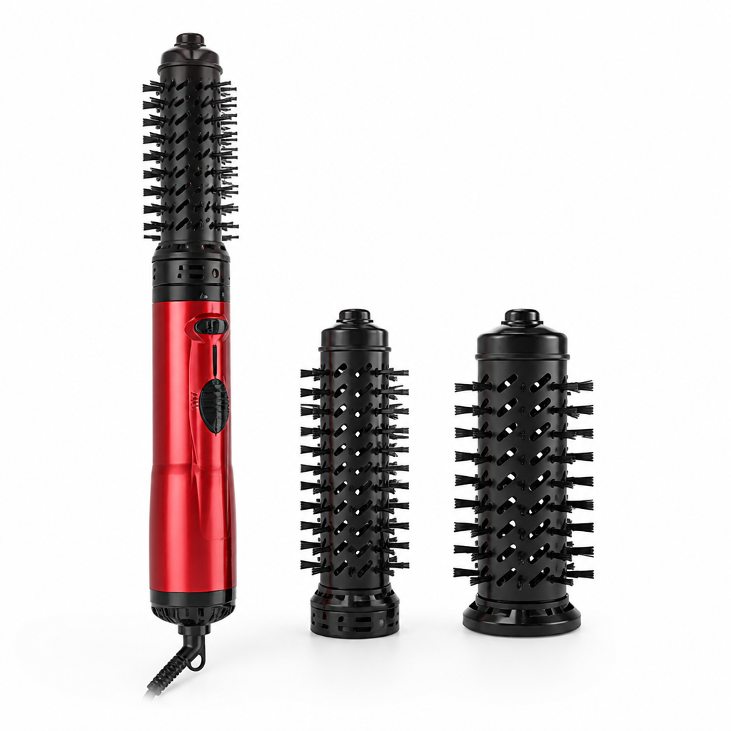 Rotating Hair Brush Interchangeable Barrels & Tourmaline Ceramic