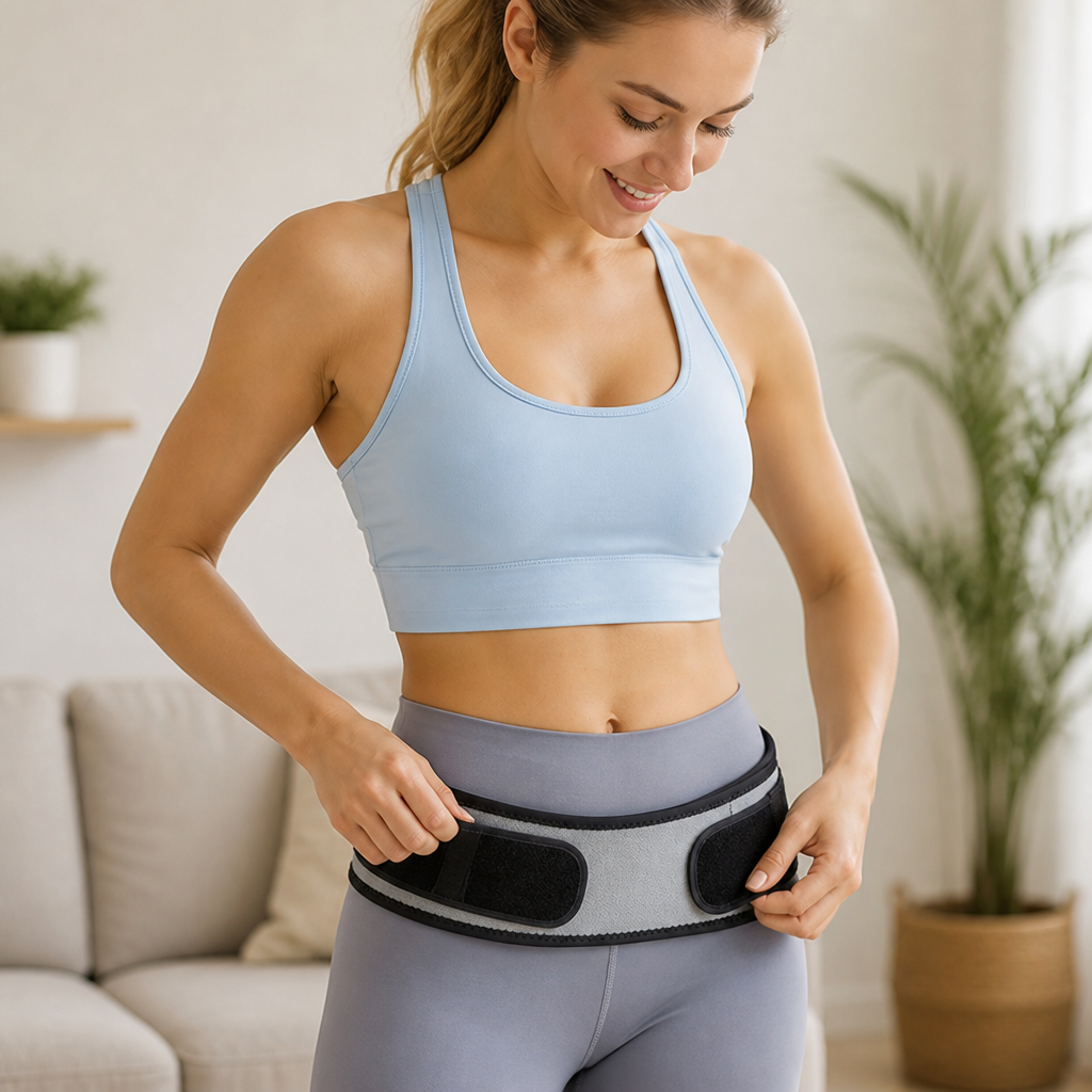 Sacroiliac Hip Belt Adjustable One Size Discreet Grey