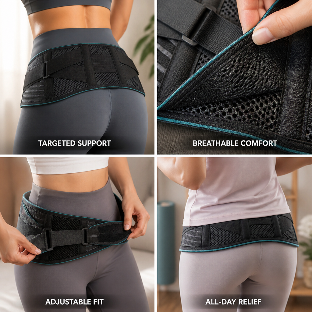Sacroiliac SI Joint Belt Adjustable & Breathable