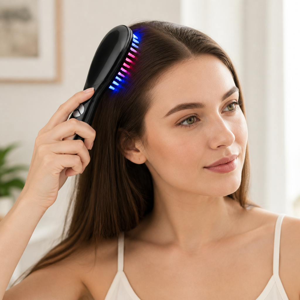 Scalp Therapy Brush Red & Blue Light Oil Infuser