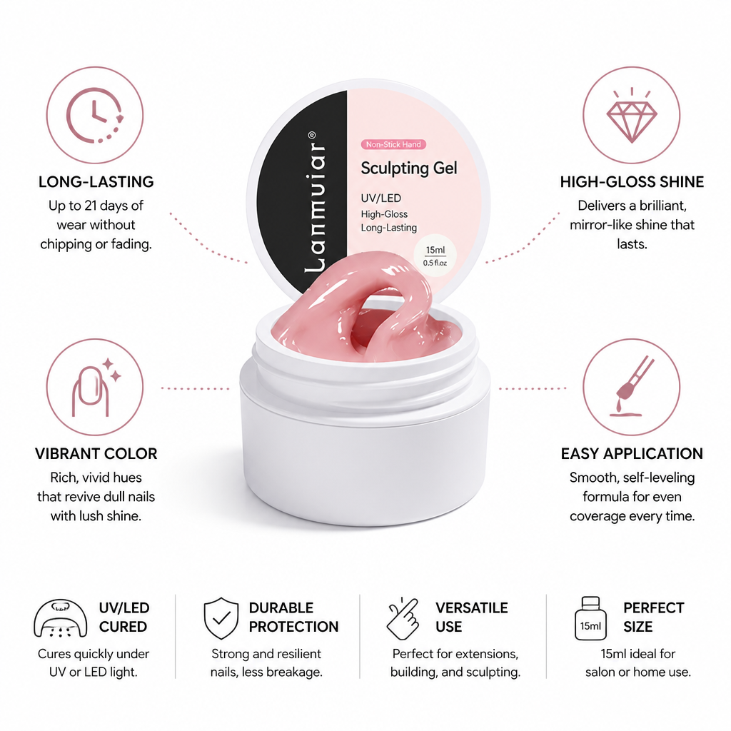 Sculpting Gel UV/LED High-Gloss Long-Lasting 15ml