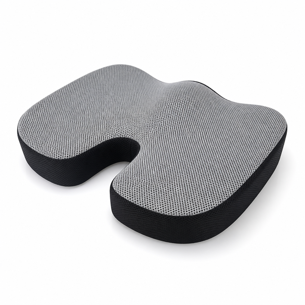 Seat Cushion Contoured Memory Foam & Cooling Gel