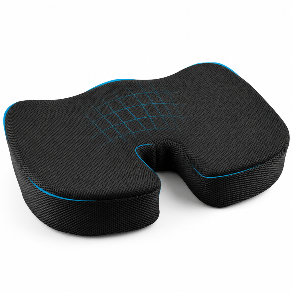 Seat Cushion Contoured Memory Foam & Cooling Gel