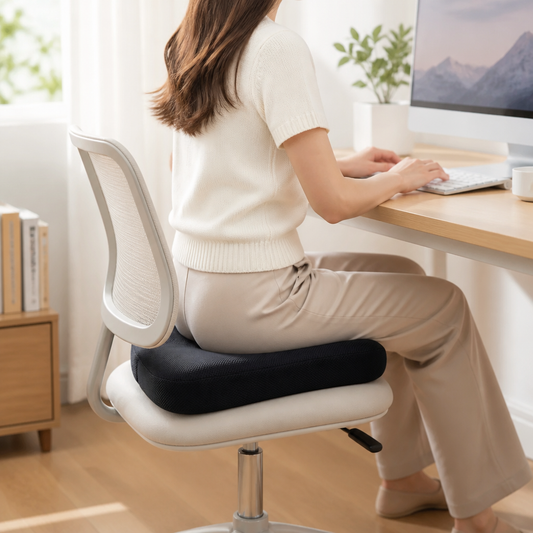 Seat Cushion Contoured Memory Foam Non-Slip